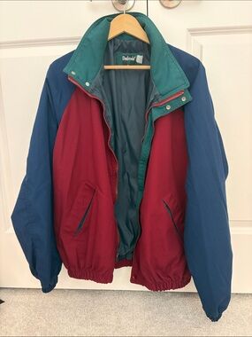 Dunbrooke Burgundy, Teal & Navy Colorblock Windbreaker